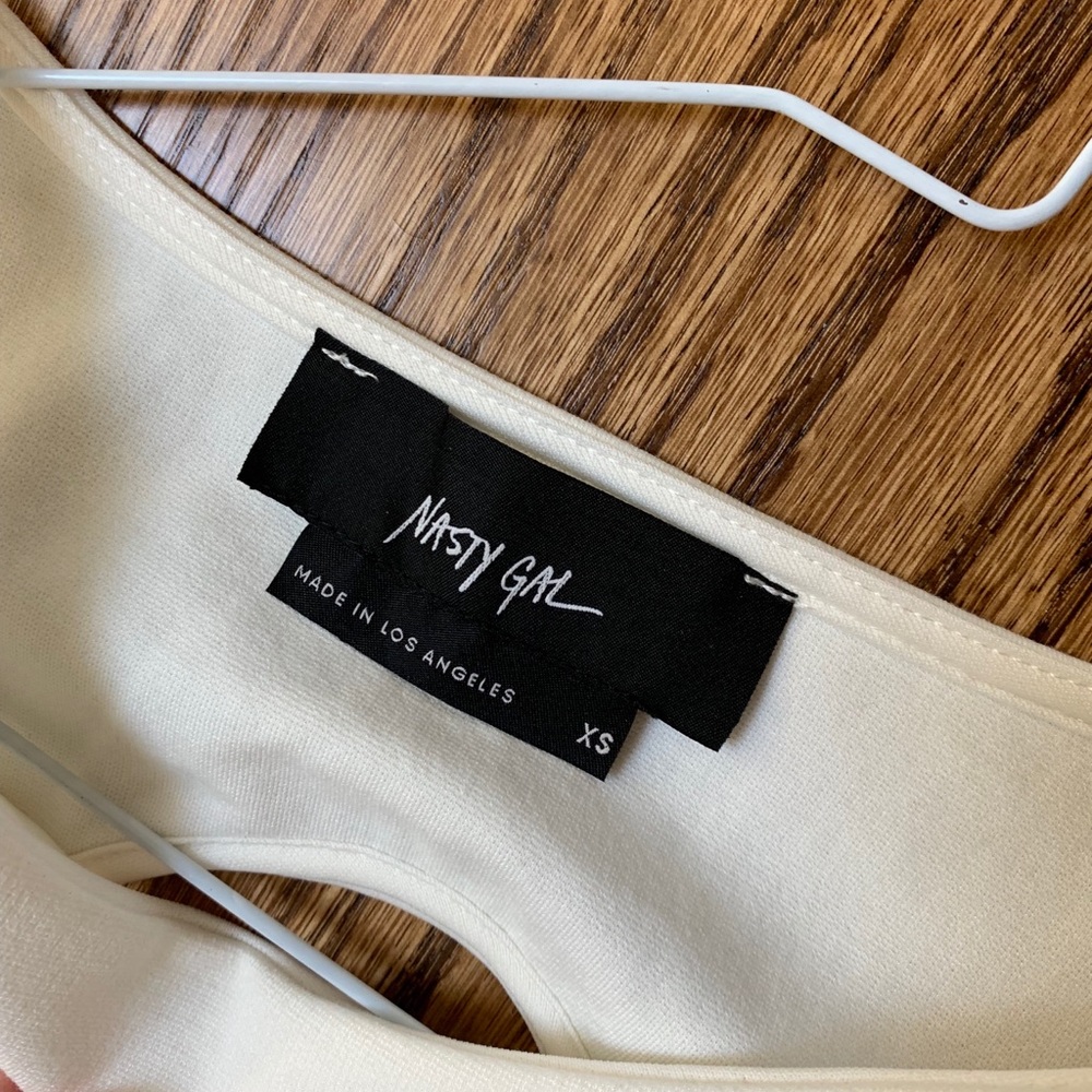 Nasty Gal White Cut Out Mini Dress - Picture 2 of 4